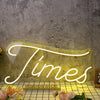 Times Yellow Neon Sign