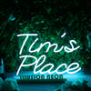 Tims Place Blue Neon Sign