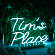 Tims Place Blue Neon Sign