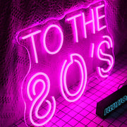 To The 80's Neon Sign