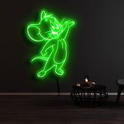 Tom And Jerry Jerry The Mouse Neon Sign