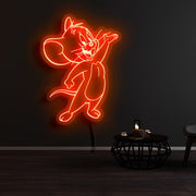 Tom And Jerry Jerry The Mouse Neon Sign