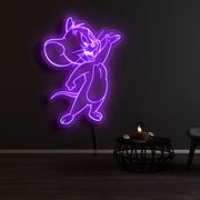 Tom And Jerry Jerry The Mouse Neon Sign