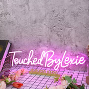 Touched By Lexie Purple Neon Sign