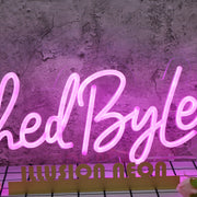 Touched By Lexie Purple Neon Sign