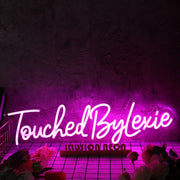 Touched By Lexie Purple Neon Sign