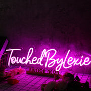 Touched By Lexie Purple Neon Sign