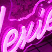 Touched By Lexie Purple Neon Sign