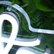 Touchedbyr White Neon Sign