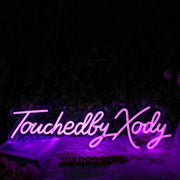 Touchedly Xody Purple Neon Sign