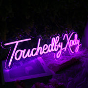 Touchedly Xody Purple Neon Sign