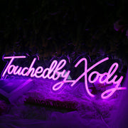 Touchedly Xody Purple Neon Sign