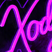 Touchedly Xody Purple Neon Sign