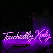 Touchedly Xody Purple Neon Sign