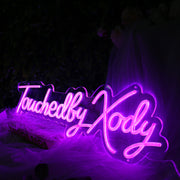 Touchedly Xody Purple Neon Sign