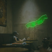 Touching Hands LED Neon Sign