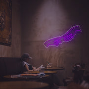 Touching Hands LED Neon Sign