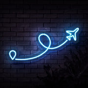 Travel Destination Neon Sign