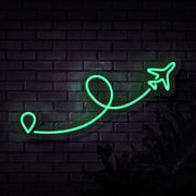 Travel Destination Neon Sign