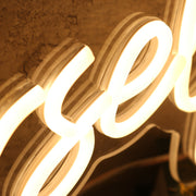 Treat Yourself Yellow Neon Sign