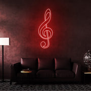 Treble Clef Neon Sign