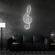 Treble Clef Neon Sign