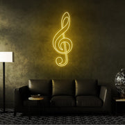 Treble Clef Neon Sign