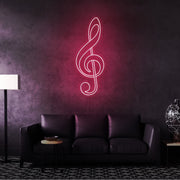 Treble Clef Neon Sign