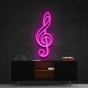 Treble Clef Neon Sign