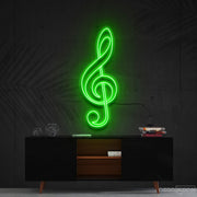 Treble Clef Neon Sign