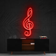 Treble Clef Neon Sign