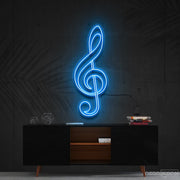 Treble Clef Neon Sign