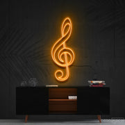 Treble Clef Neon Sign