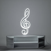 Treble Clef Note Neon Sign