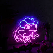 Tree Fog With Cow Hat Custom Neon Sign