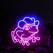 Tree Fog With Cow Hat Custom Neon Sign