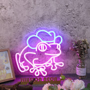 Tree Fog With Cow Hat Custom Neon Sign