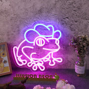 Tree Fog With Cow Hat Custom Neon Sign