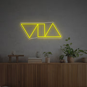 Triangles And Tangle LED Neon Sign