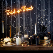 Trick Or Treat Halloween Neon Sign