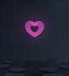 Triple Hearts Neon Sign