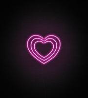 Triple Hearts Neon Sign