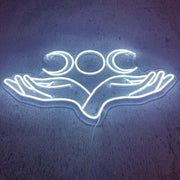 Triple Moon Neon Sign