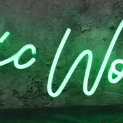 Tropic Wonder Green Neon Sign