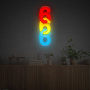 Troubel Six LED Neon Acrylic Artwork