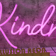 Try Kindness Purple Neon Sign