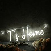 Ts Home White Neon Sign