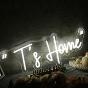 Ts Home White Neon Sign