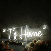 Ts Home White Neon Sign