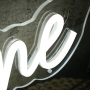 Ts Home White Neon Sign